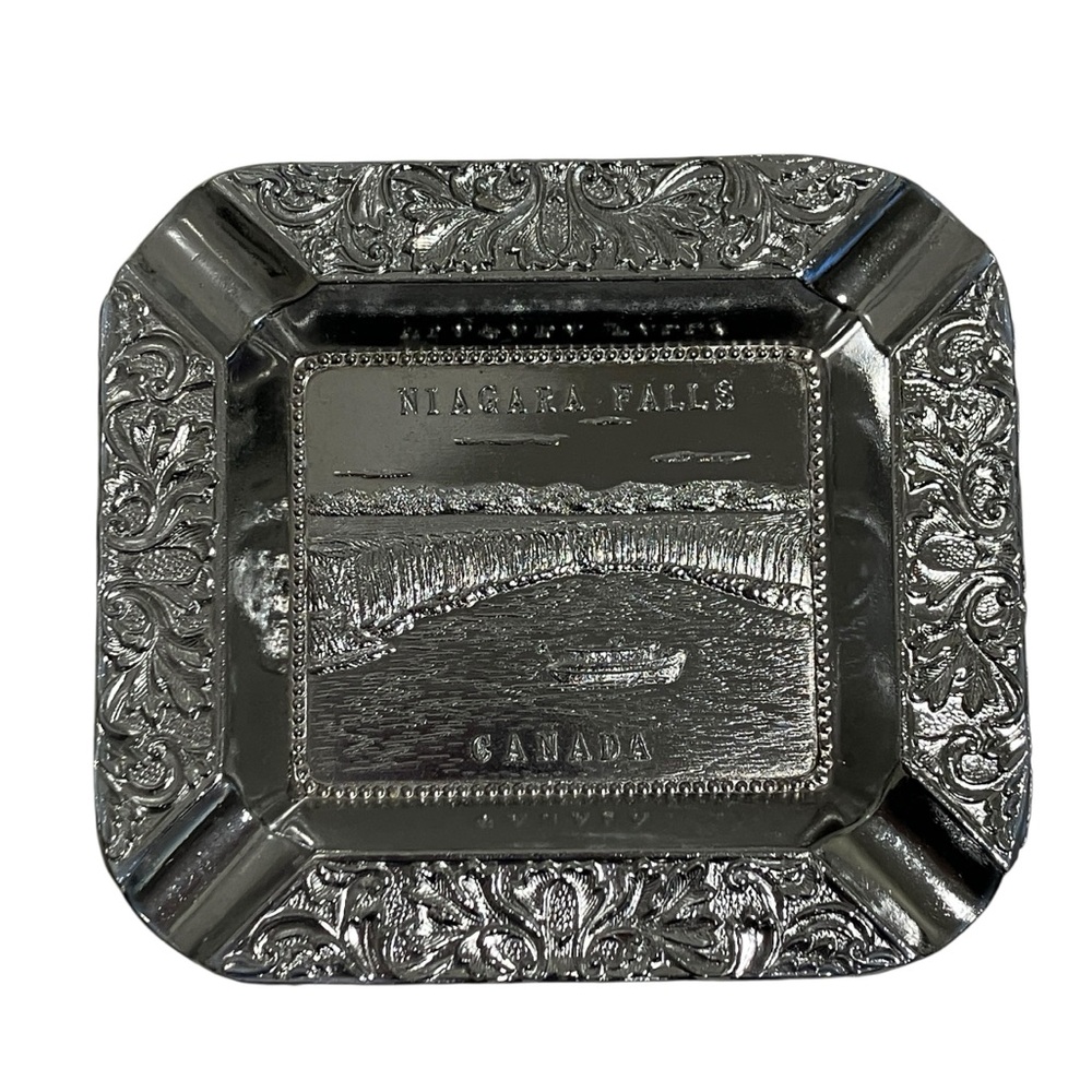Vintage Niagara Falls Canada Souvenir Ashtray Trinket Dish